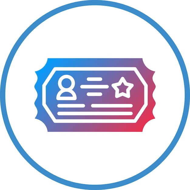 vector design adult ticket icon style