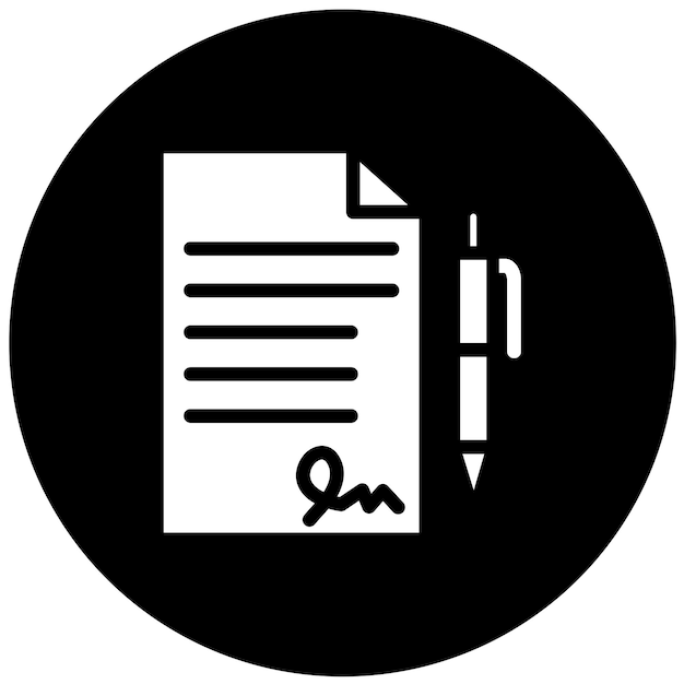 Vector Design Agreement Icon Style