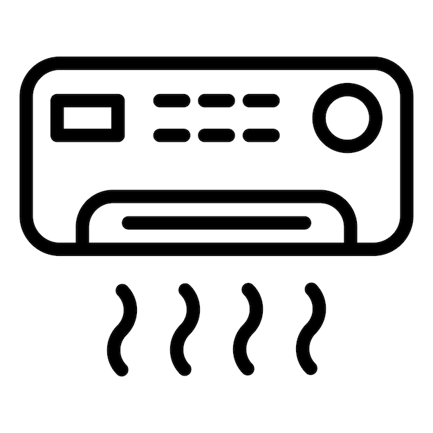 Vector Design Air Conditioner Icon Stijl