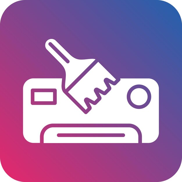 Vector vector design airconditioner cleaning icon style