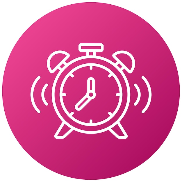 Vector design alarm clock icon style