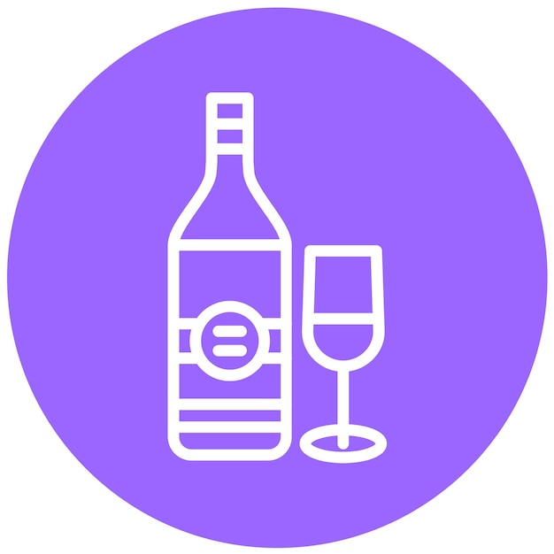 Vector Design Alcohol Icon Style