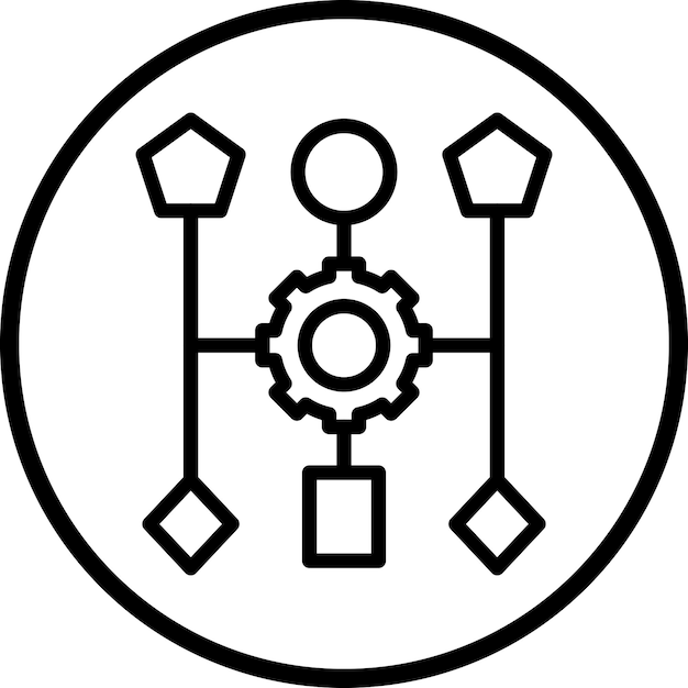 Vector Design Algorithm Icon Style
