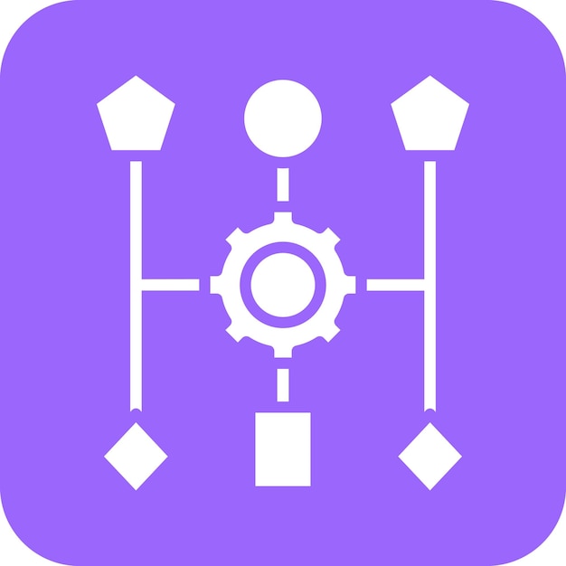 Vector Design Algorithm Icon Style