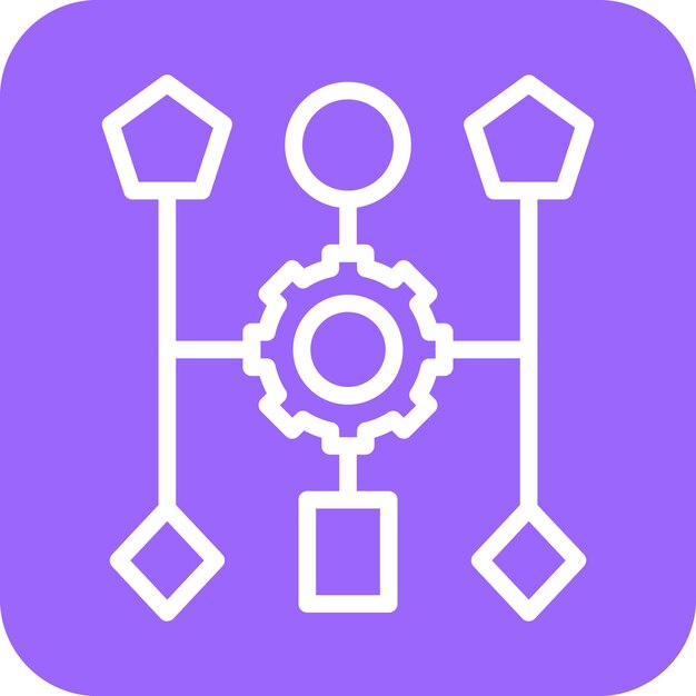 Vector vector design algorithm icon style