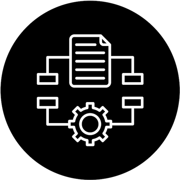 Vector Design Algorithm Icon Style