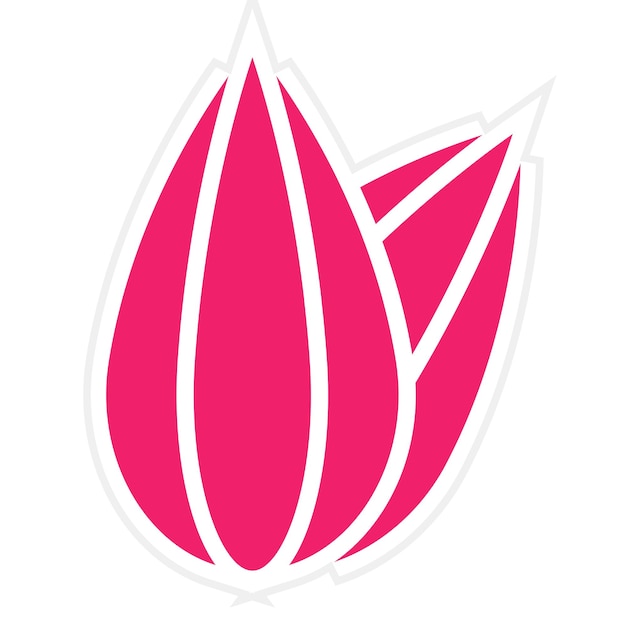 Vector Design Almond Allure Icon Stijl