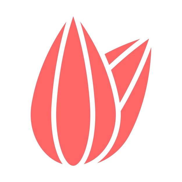 Vector Design Almond Allure Icon Stijl