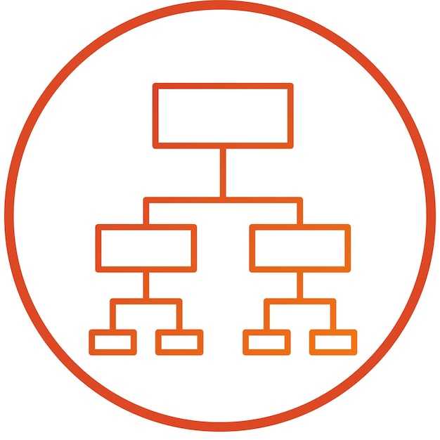 Vettore stile di icona di progettazione vettoriale algorithm