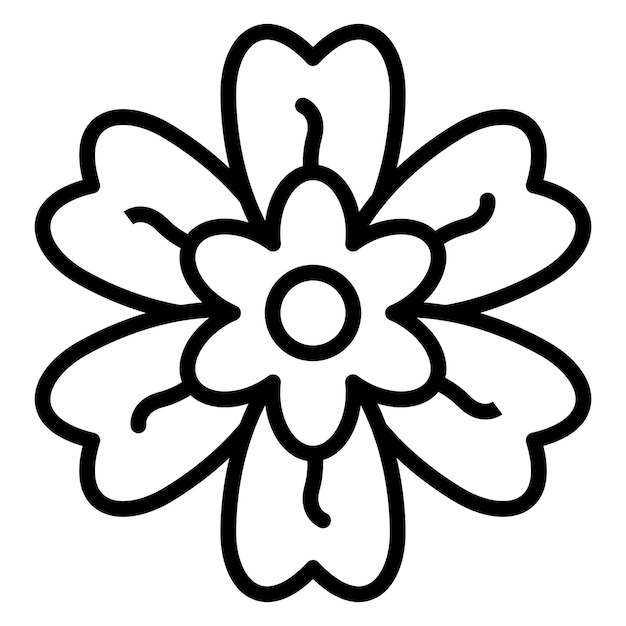 Vector vector design alpine forget me not icon style