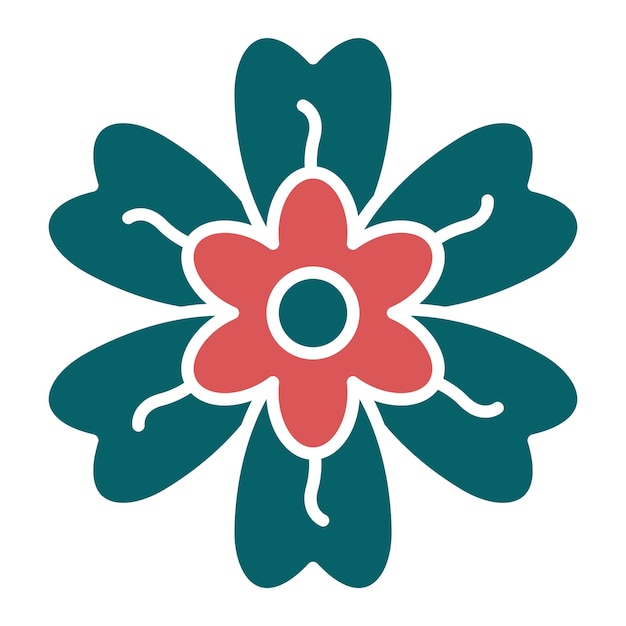 Vector Design Alpine Vergeet me niet Icon Style