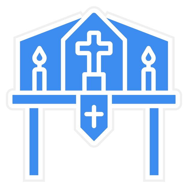 Vector Design Altar Icon Style