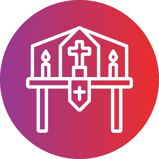 Vector Design Altar Icon Style