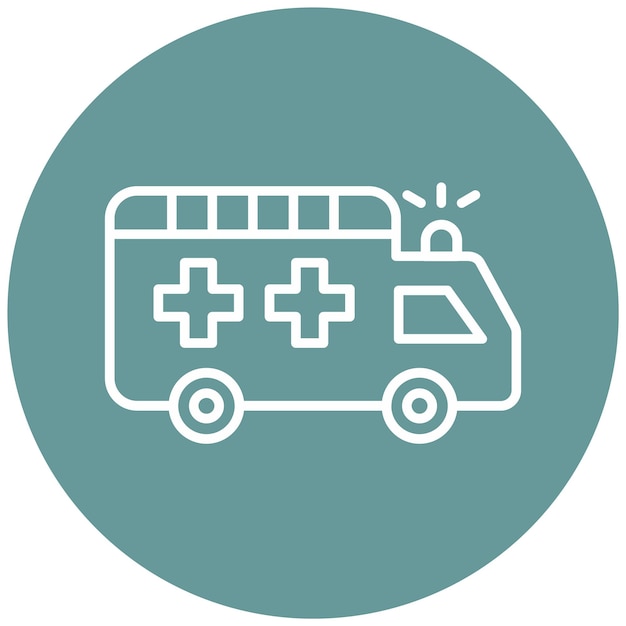 Vector Design Ambulance Icon Style