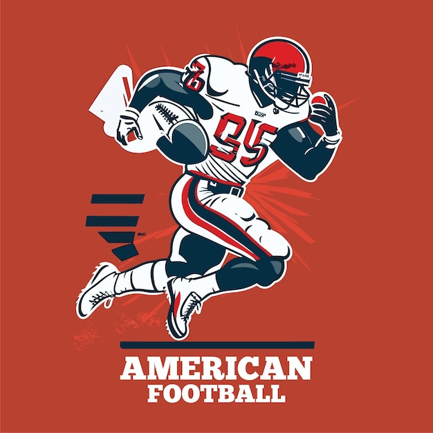 Vector design american football logo template