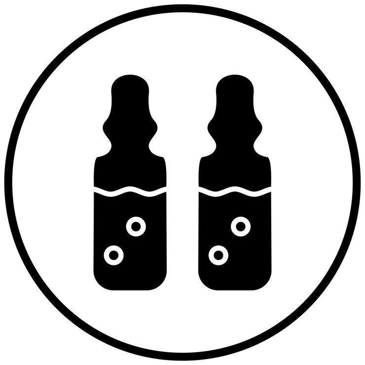 Vector vector design ampoule icon style