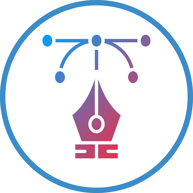 Vettore vector design anchor point icon style