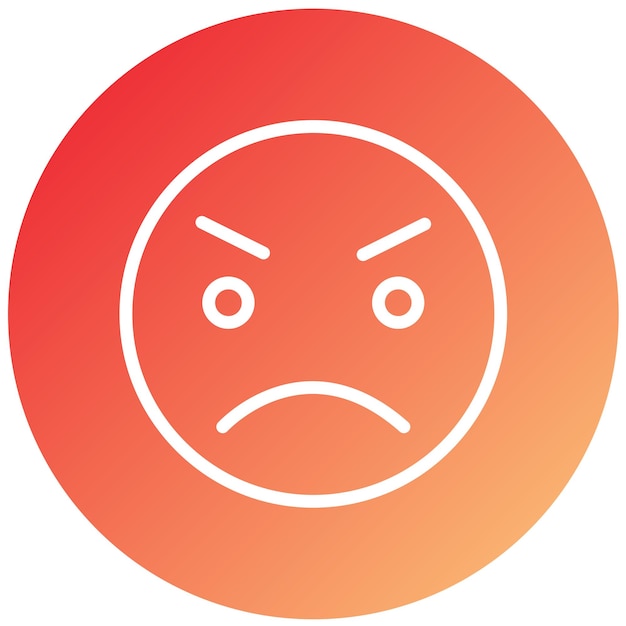 Векторный дизайн Angry Icon Style