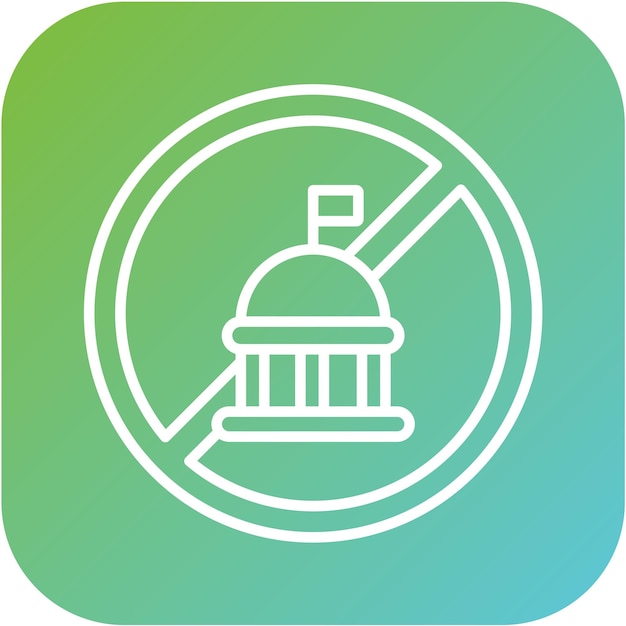 Vector vector design anti government icon style