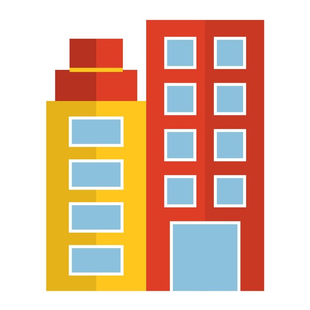 Vector vector design apartments icon style