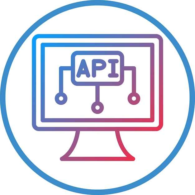 Стиль иконки векторного дизайна API