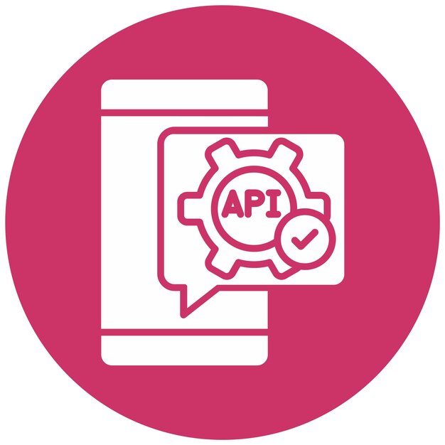 Vector vector design api icon style