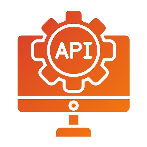 Vector vector design api icon style