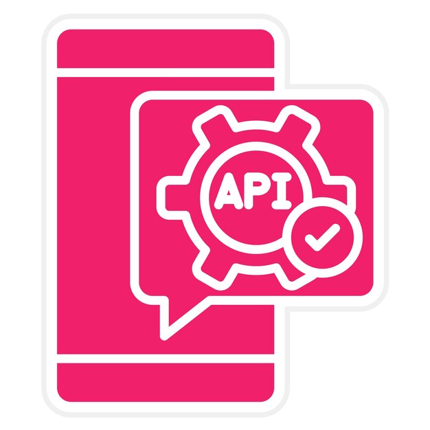 Vector vector design api icon style