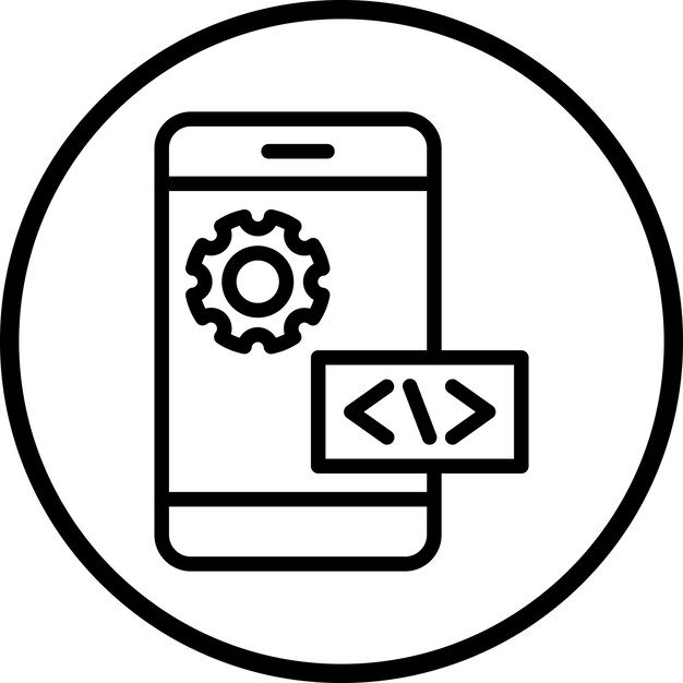 터 디자인 앱 개발 아이콘 스타일