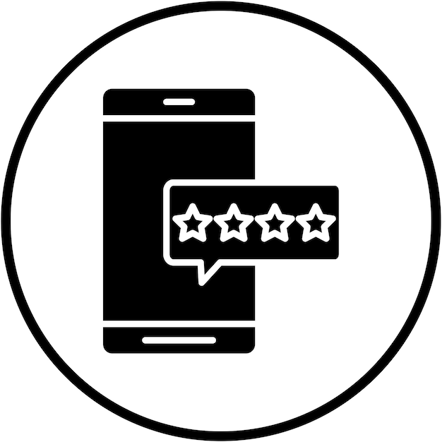 Vector Design App Rating Icon Stijl