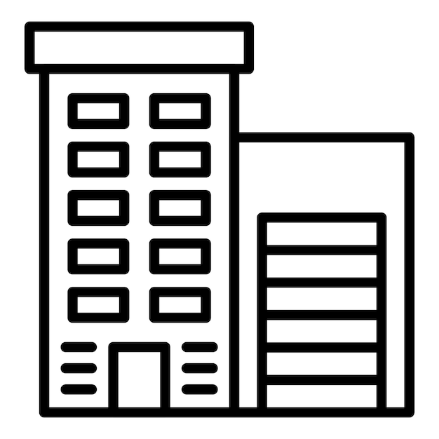 Vector Design Appartement Icon Stijl