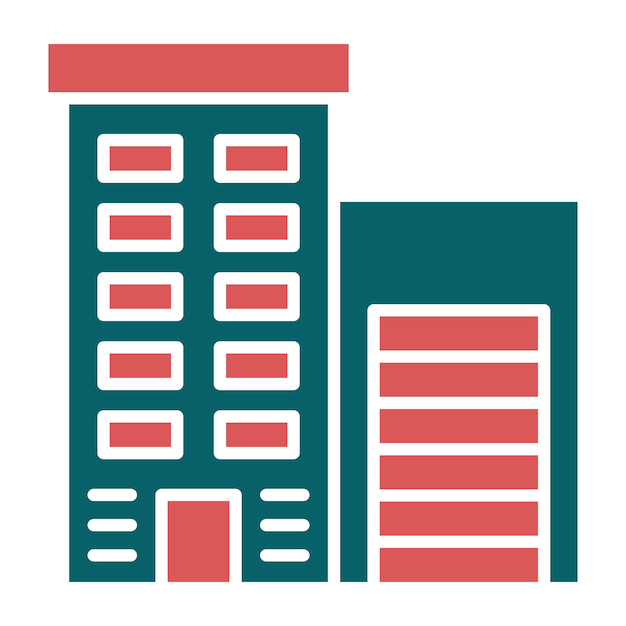 Vector Design Appartement Icon Stijl