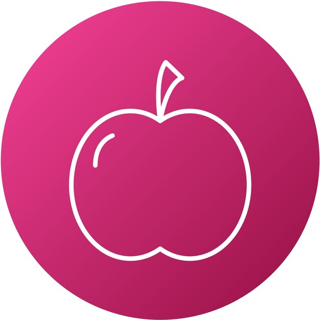 Vector vector design apple icon style