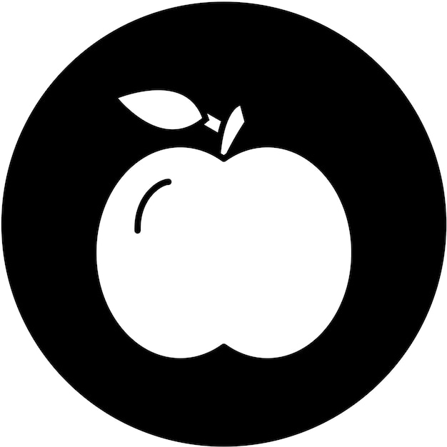 Vettore stile di icona di apple a disegno vettoriale