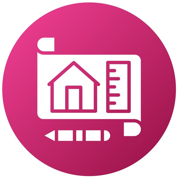 Vector Design Architect Icon Stijl