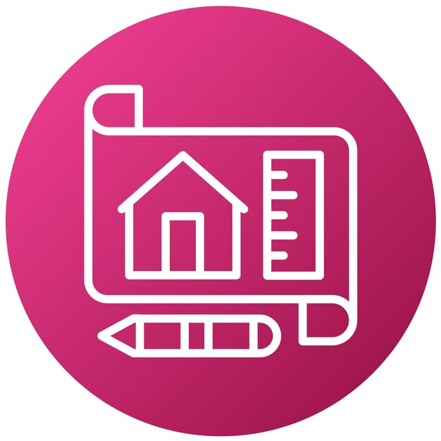 Vector Design Architect Icon Stijl