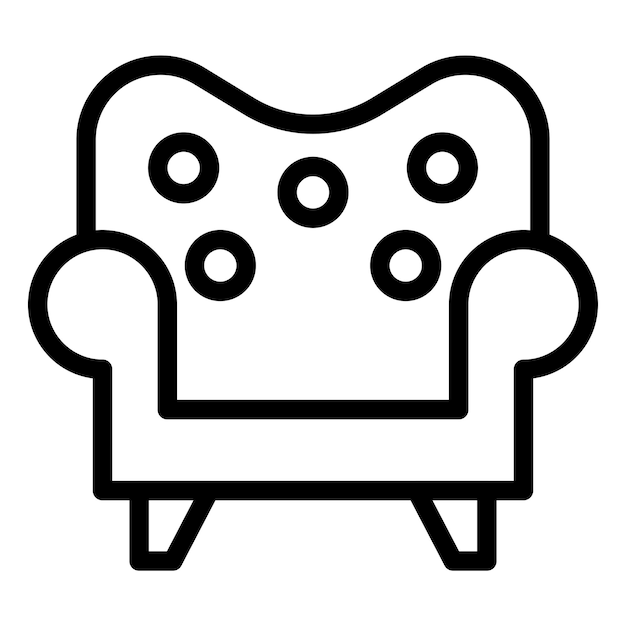 Vector Design Armchair Icon Style