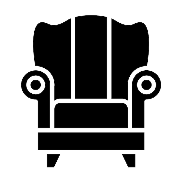Vector Design Armchair Icon Style