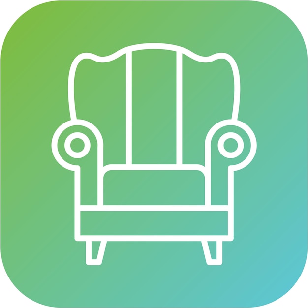 Vector Design Armchair Icon Style