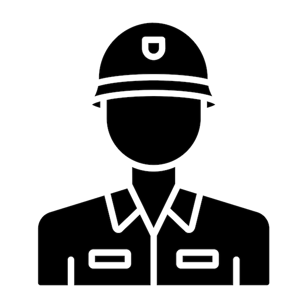 Vector Design Army Soldier Icon Style