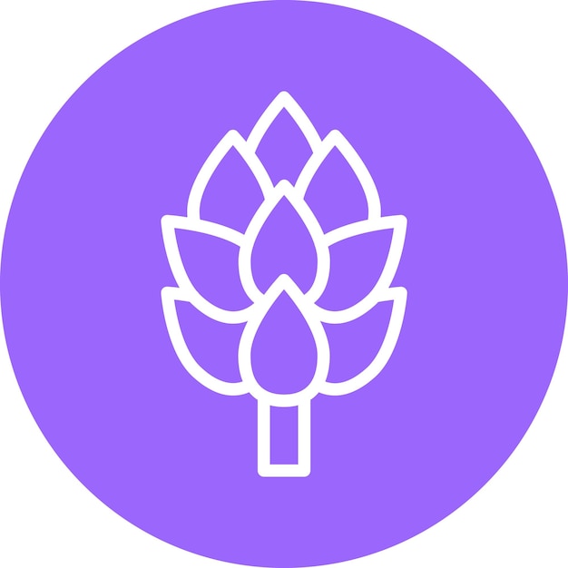 Vector Design Artichoke Icon Style