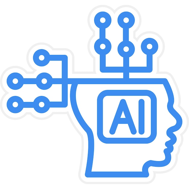 Вектор Векторный дизайн искусственного интеллекта