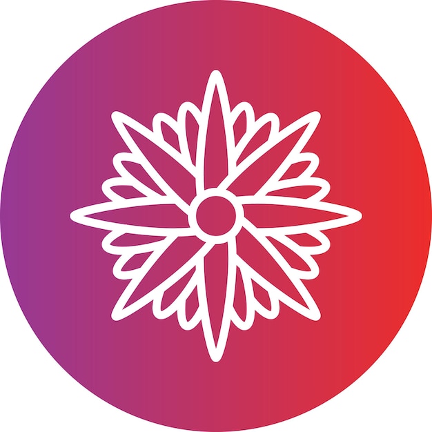 Vector Design Aster Icon Style