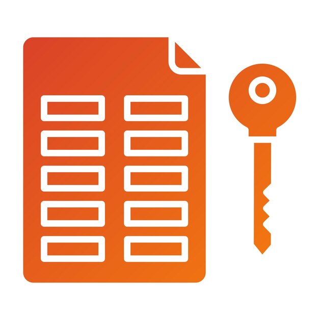 Vector Design Asymmetric Keys Icon Style