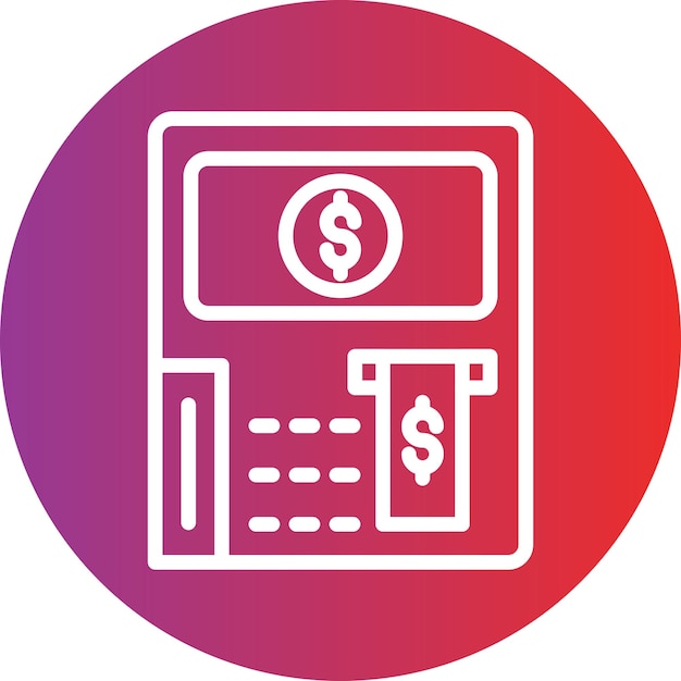 Vector Design Atm Fees Icon Style