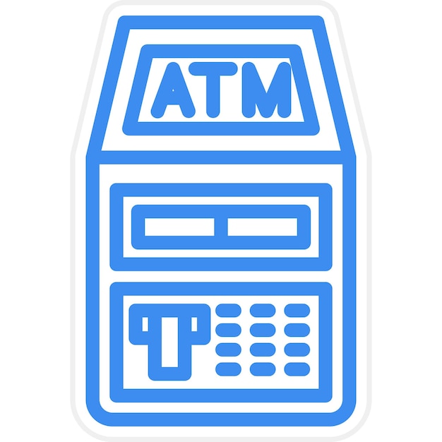 Vector vector design atm icon style