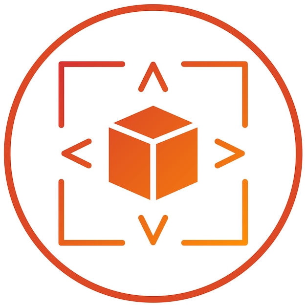 Vector Design Augmented Reality AR Icon Stijl