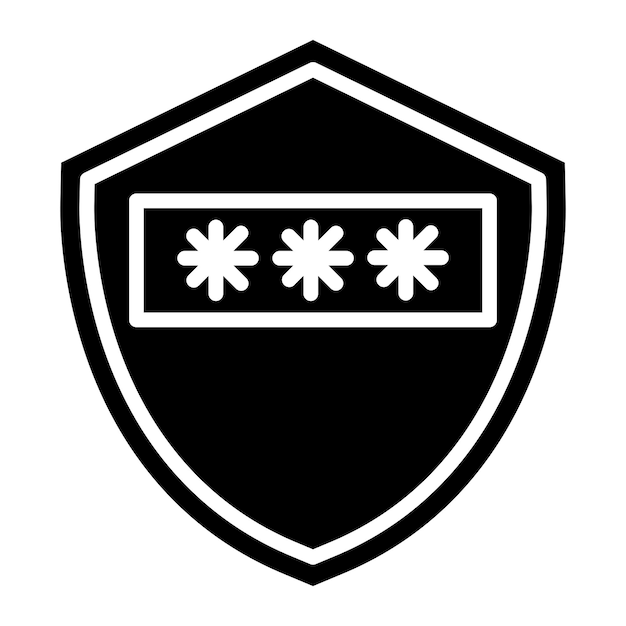 vector design authentication icon style