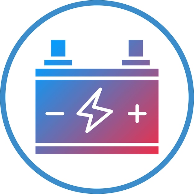 Vector vector design auto battery icon style