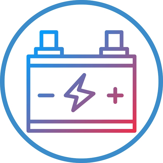 Vector Design Auto Battery Icon Style